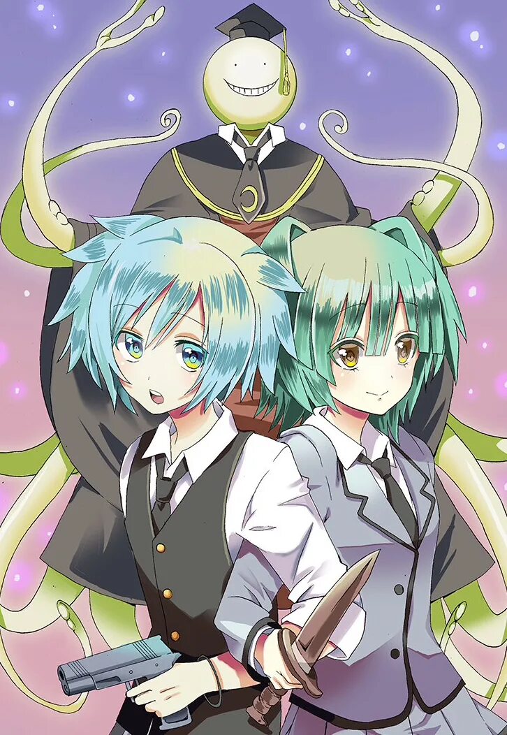 Класс убийц. Класс убийц аниме. класс убийц/assassination classroom. класс убийц / ansatsu kyoushitsu. нагиса, каяно, карма и коро.