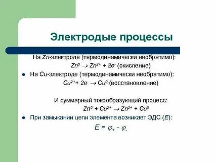 Электродные процессы