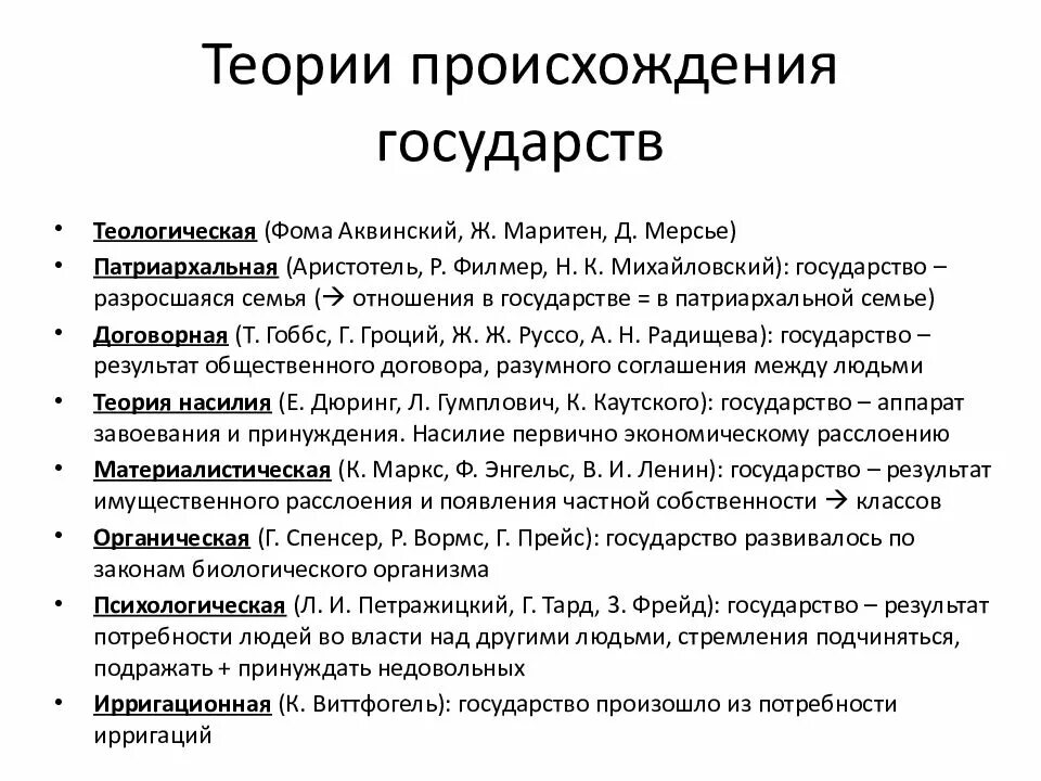 Перечислите основные теории происхождения государства. Теории возникновения государства. Теория естественного происхождения государства. Перечислите основные теории происхождения государства. Основные теории происхождения государства таблица.