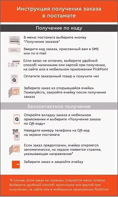 Как пользоваться постаматом инструкция. Инструкция получения заказа в постамате. pickpoint получение заказа в постамате. инструкция для получения заказа. как получить заказ в постамате.