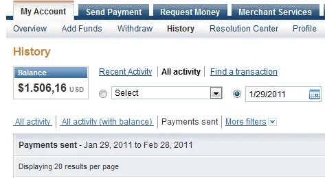 Accounts sent