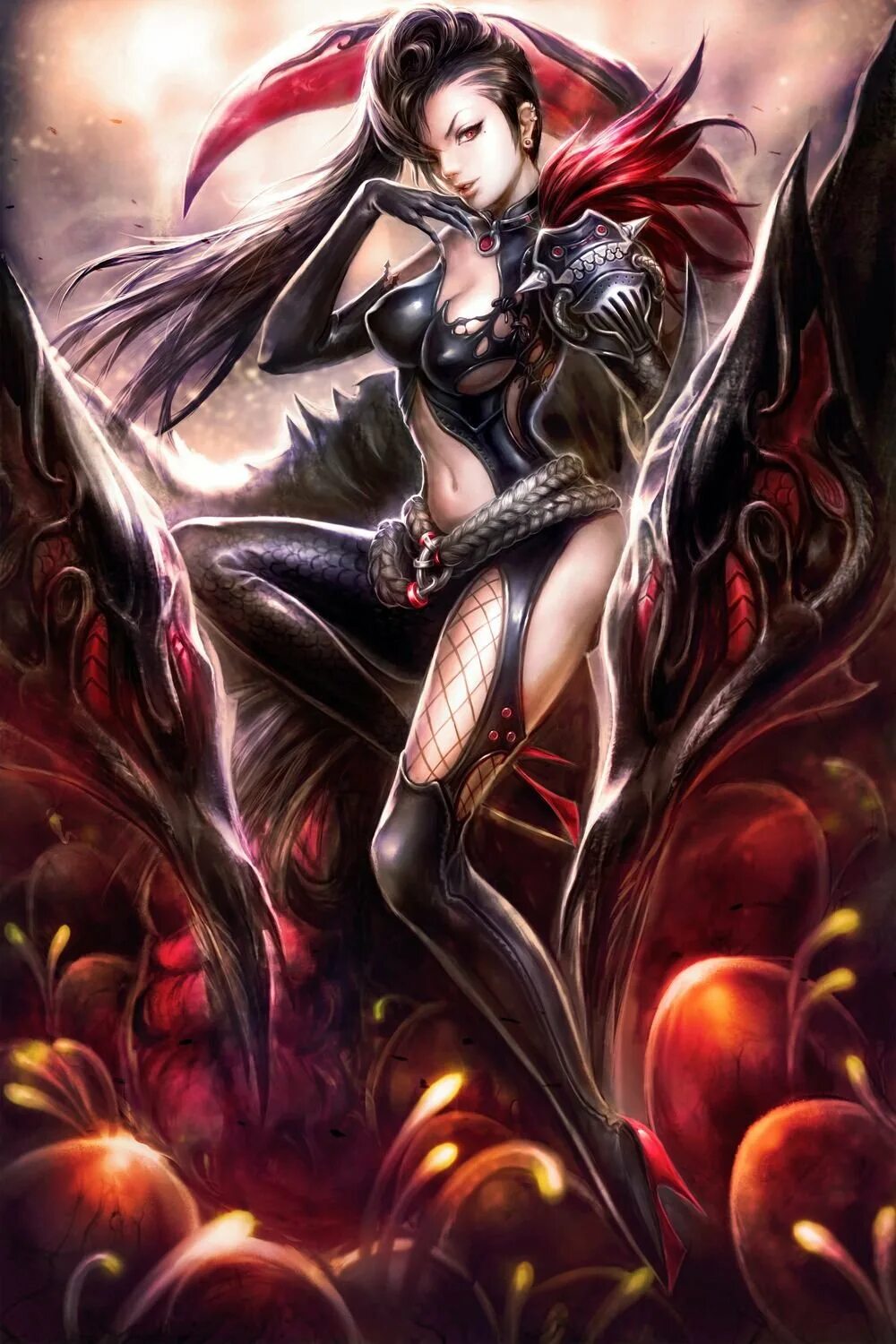 Демонесса аграт. Лилит аниме демон. Демоница касикандриэра королева ада. Девушка демоница. Лилит королева суккубов.