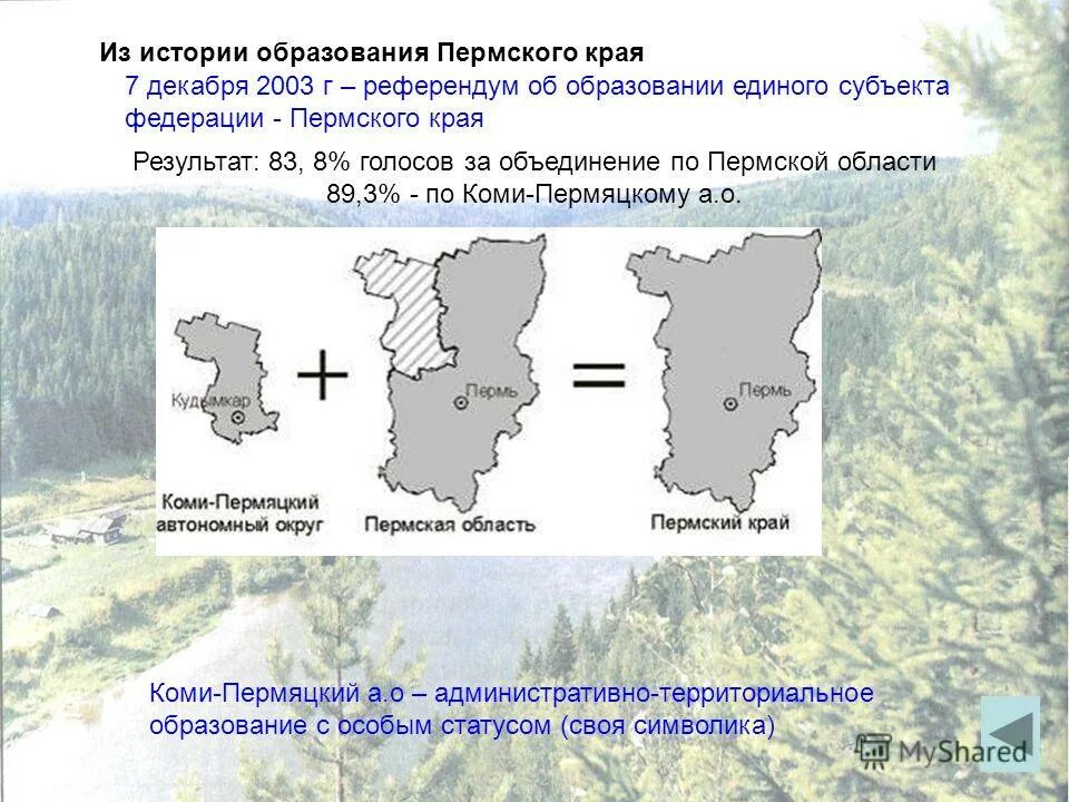 Карта коми пермяцкого автономного