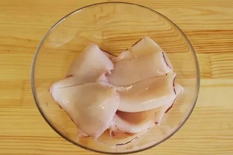 Мягкий кальмар для салата