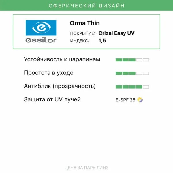 Crizal easy. Orma thin Crizal easy UV. Crizal easy Pro. Сетка Орма Кризал ИЗИ про.