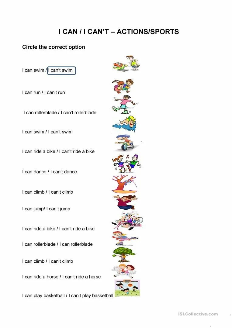 Can can t sports. Can can&#039;t worksheets for kids. can worksheets for kids 2 класс. can can&#039;t test for kids 2 класс. глагол can worksheets for kids.