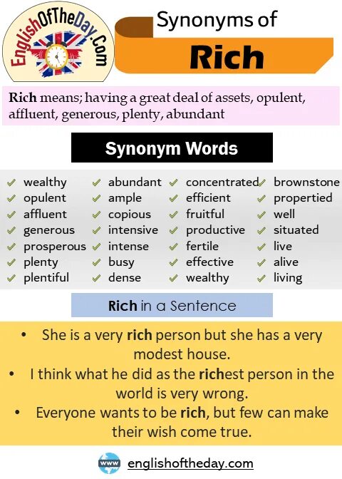 The wealth of existing synonyms means that. Very rich synonym. rich синонимы на английском. but synonyms. but синонимы.