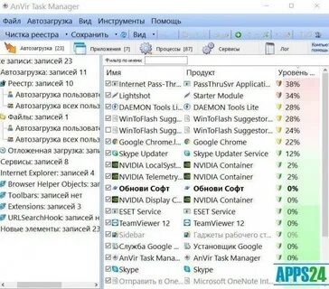 Anvir task manager