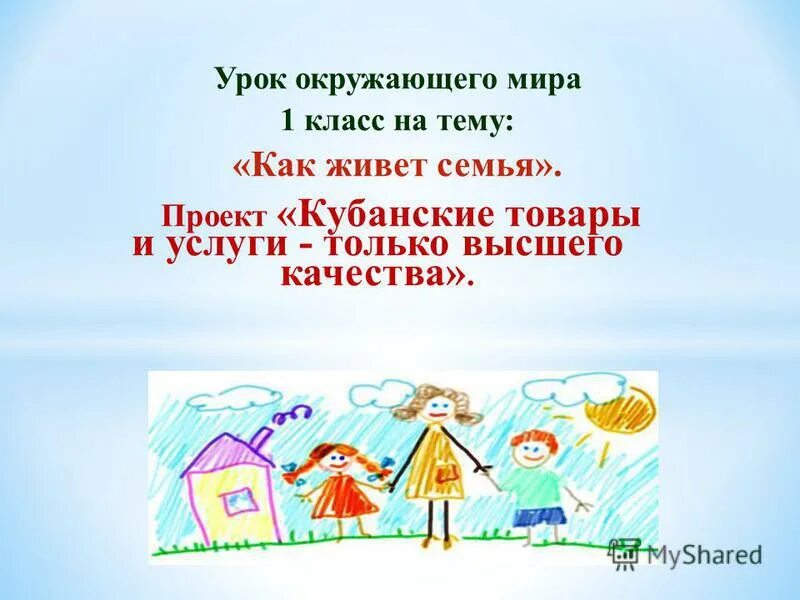 как живет семья проект