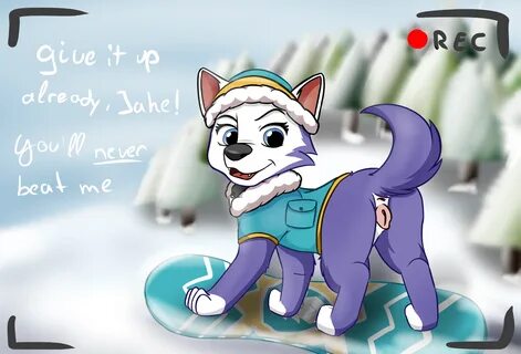 yosshi, everest (paw patrol), paw patrol, english text, hi res, text, anima...