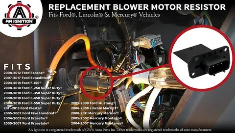 2008 F-250 Blower Motor - Ford Truck How to Replace Blower Motor Resistor 9...
