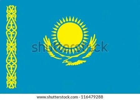 Флаг казахстана шаблон