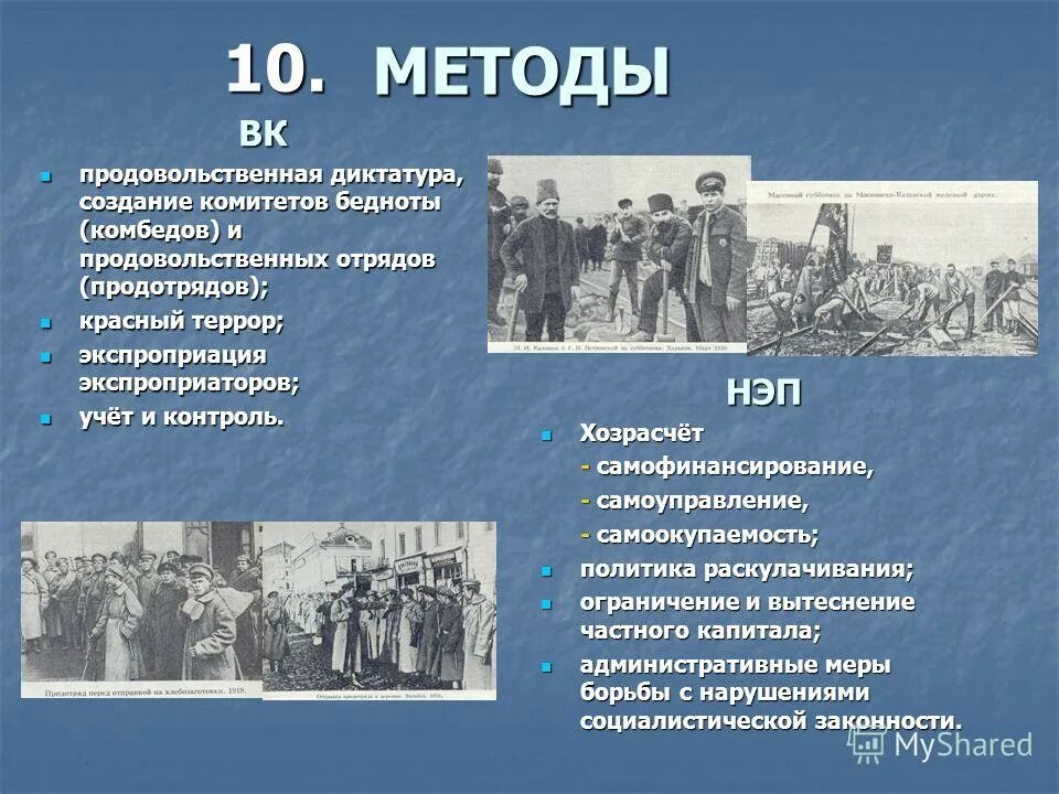 Продотряды действовали совместно с. Продовольственная диктатура 1918 г.. Создание комитетов бедноты. Комитеты бедноты (комбеды). Презентация на тему политика военного коммунизма.