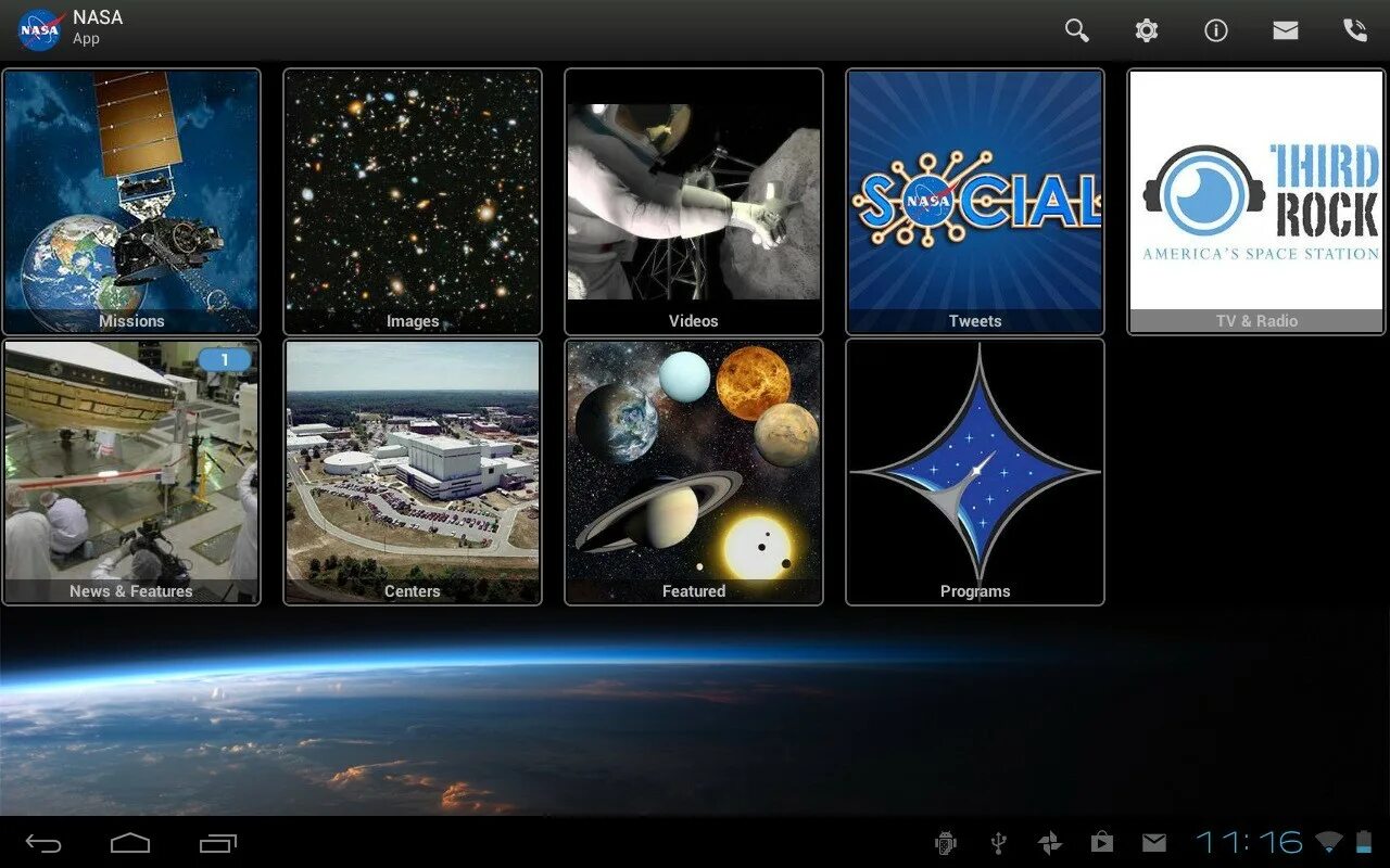 Space program на андроид