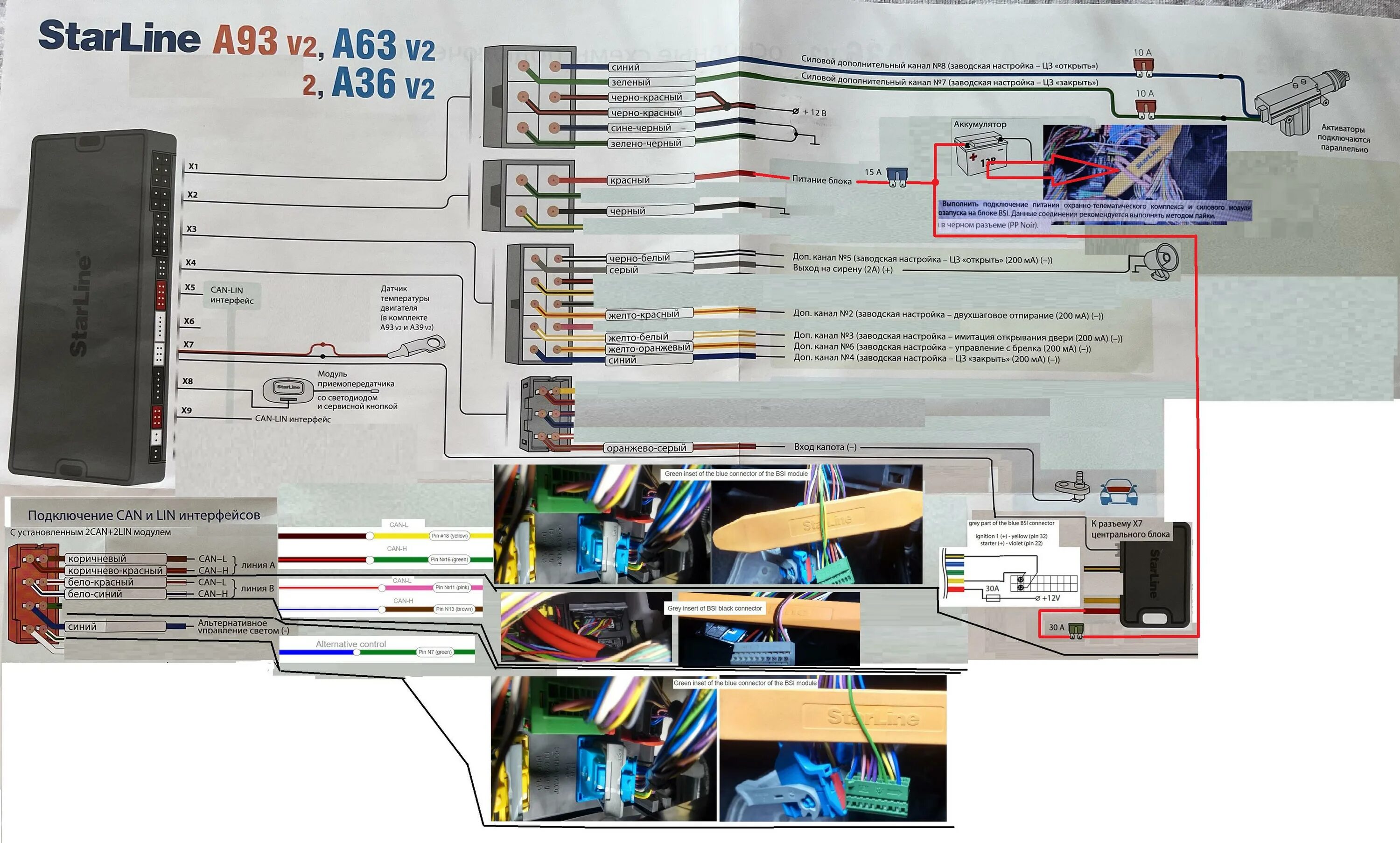 Автосигнализация starline a93 2can 2lin. Разъем x7 STARLINE a93. STARLINE a93 v2 2can+2lin. Старлайн а93 2can Lin с автозапуском. Схема подключения старлайн а93 2кан 2лин.