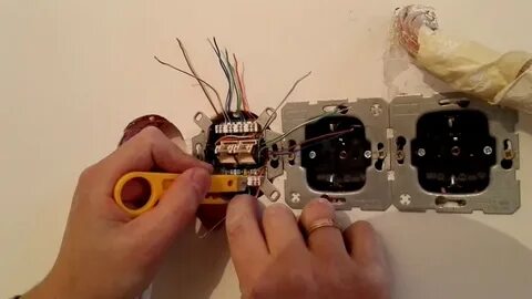 Расключение интернет розетки