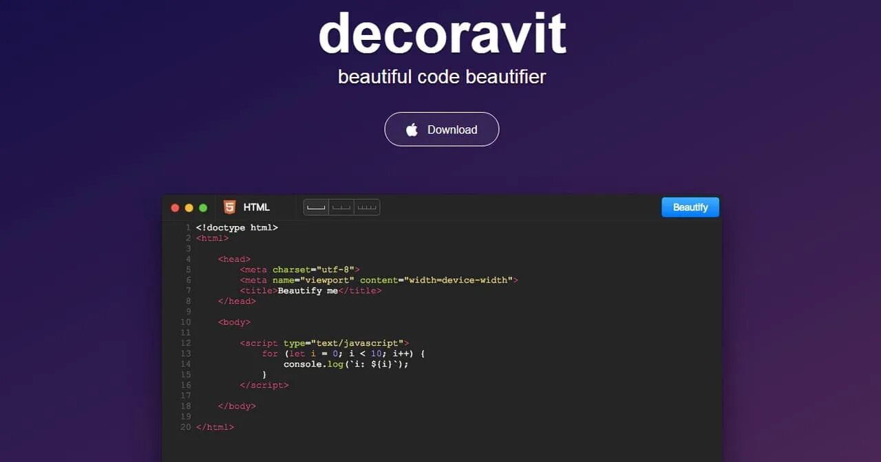 Recent code. Beautiful code. улучшение кода. beautiful code html. html beautifier.