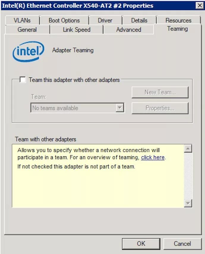 Intel network connection driver. Ethernet controller x540-at2. интел про дуаль порт сервер адаптер. влан в сетевой карте. intel proset adapter configuration.