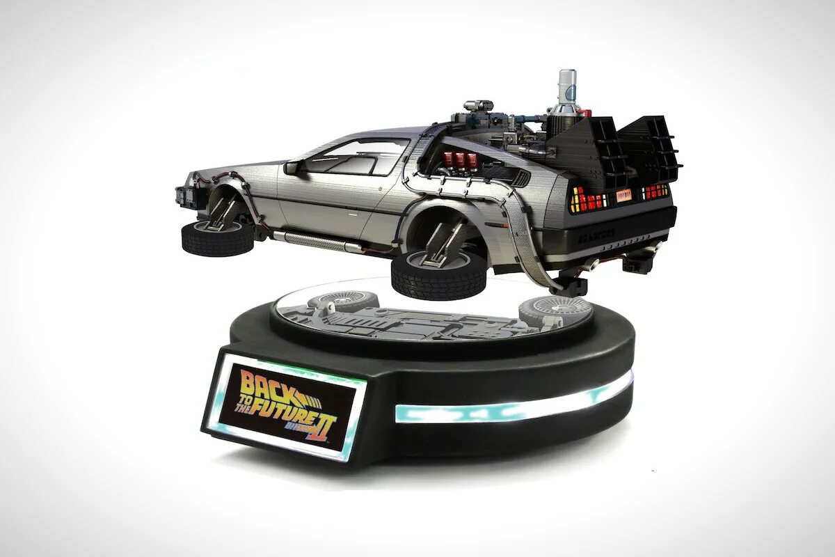 Amazing devices. Фигурка back to the Future Part II 1/20 Magnetic Floating DELOREAN time Machine. Назад в будущее 2 игрушка Делориан. Делориан назад в будущее игрушка.