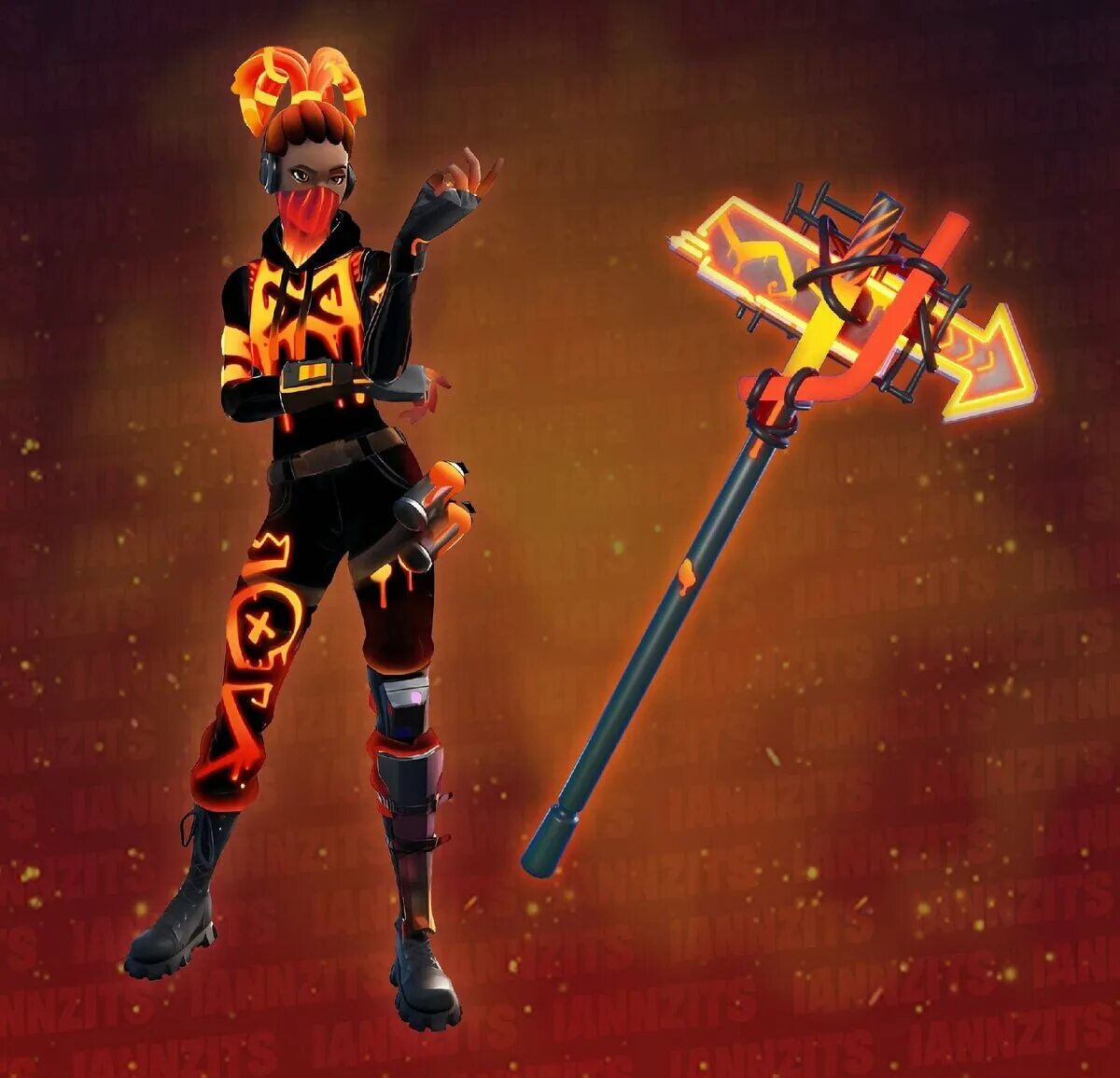 Ронин фортнайт 4 к. Hollowhead fortnite. Ренегат рейнджер фортнайт. Пылающий фортнайт. Блейз фортнайт.