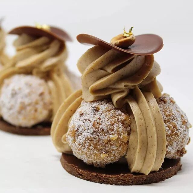Cherry-calamnasi curd breton tartlets French desserts, Desserts, French pastries
