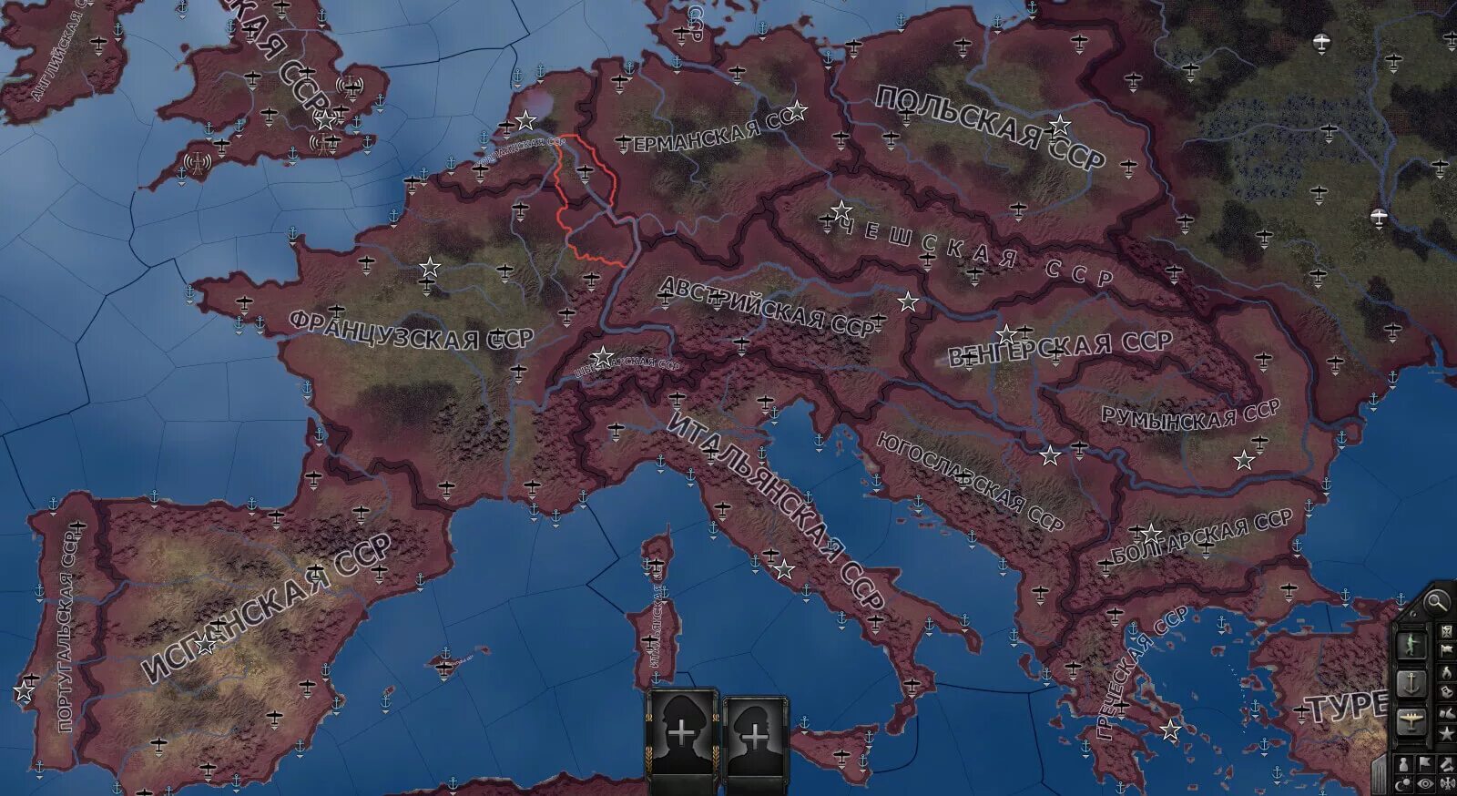 Hearts of Iron 4 карта.