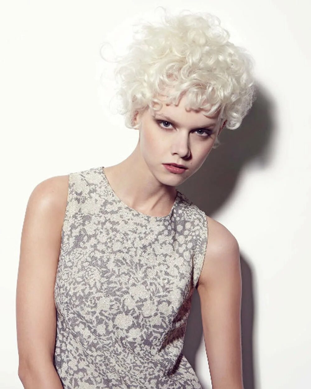 Spring short. Curly girls with short hair.