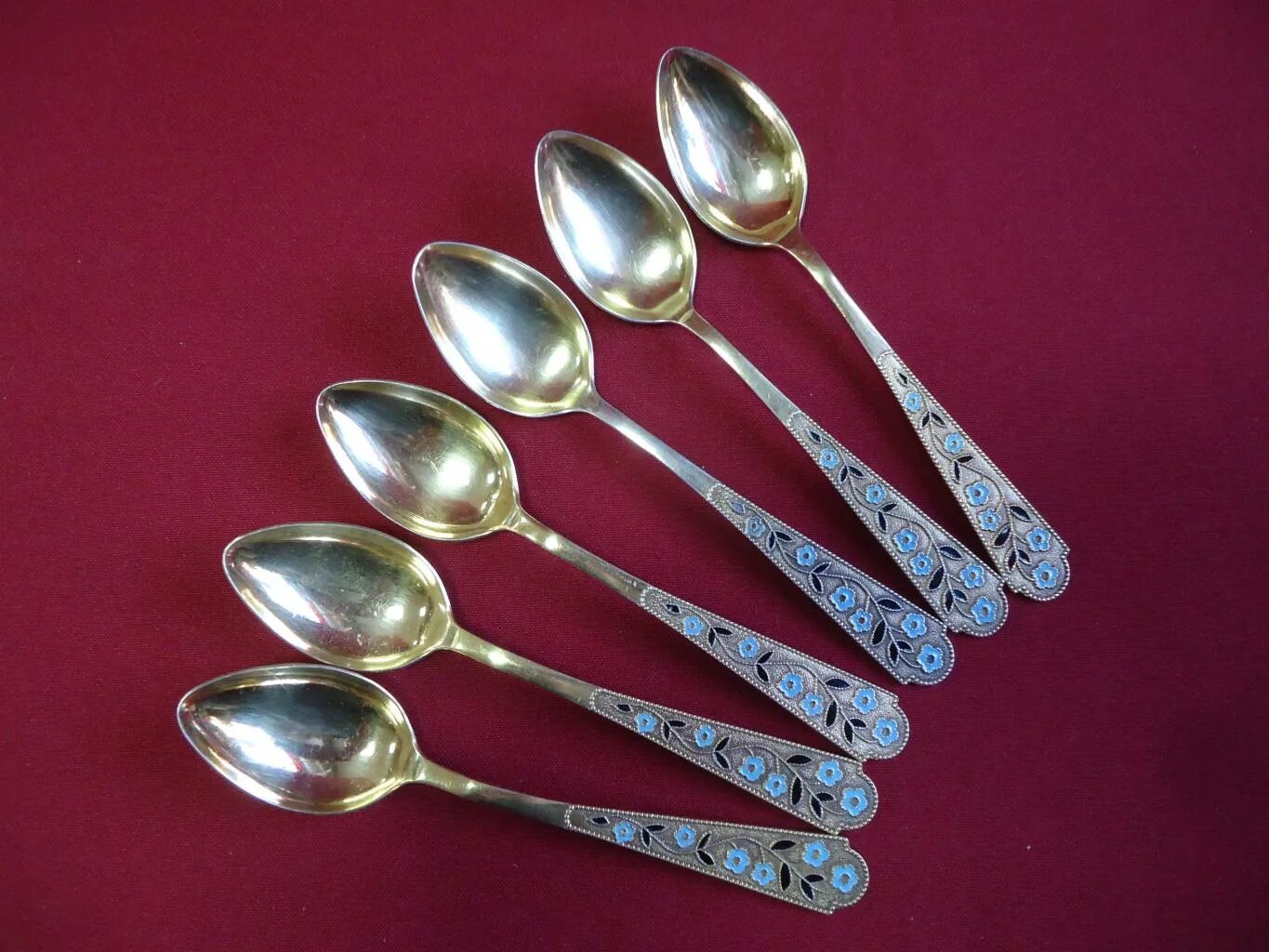 ложки чайные серебро 916 проба эмаль узювелирторг. ложка буратино. барселона ложка чайная кт2055.