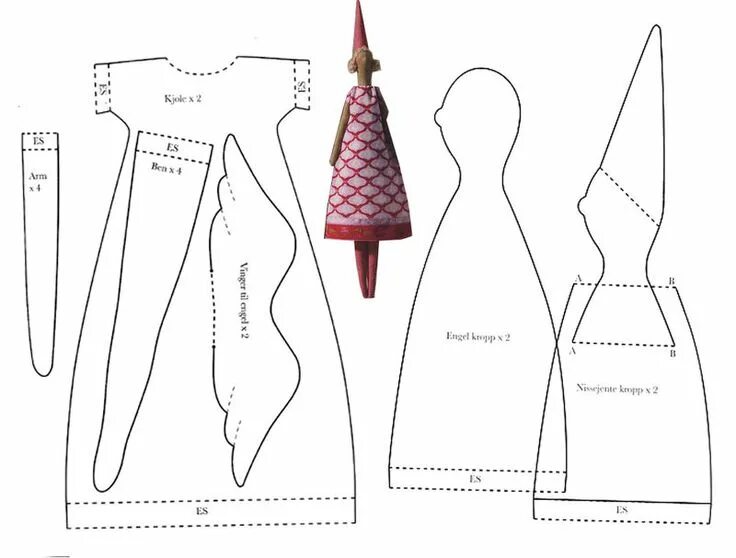 Куклы тильда выкройки с выкройками одежды набор Мастерская игрушек. Handmade, рукоделие. Fabric dolls tutorial, Diy rag dolls, S