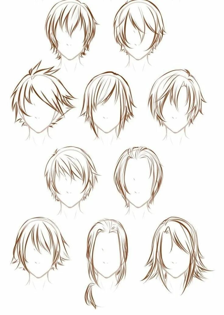 Easy guy hair types- Anime boy hair, Anime hairstyles male, Boy hair drawing