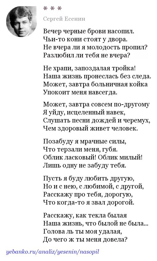 Есенин вечер черные. Вечер чёрные брови насопил Есенин. Стихотворение вечер черные брови насопил. Вечер Есенин стих.