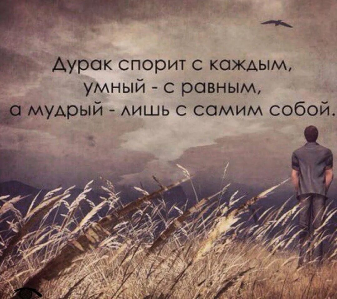 Мудрее и с каждым. Мудрые мысли на каждый день. дурак спорит с каждым умный с равным а мудрый лишь с самим собой. умные цитаты. умные мысли цитаты.