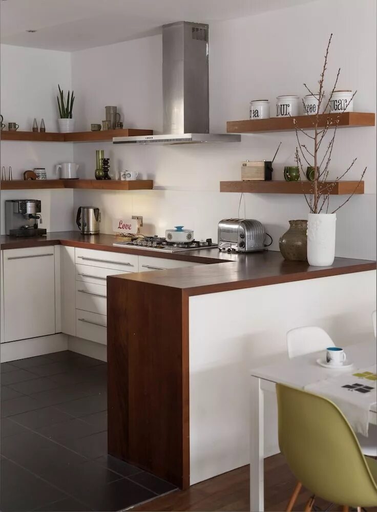 Проект кухни с полками Add Functional Personality to Your Kitchen With These Kitchen Sinks Open kitchen