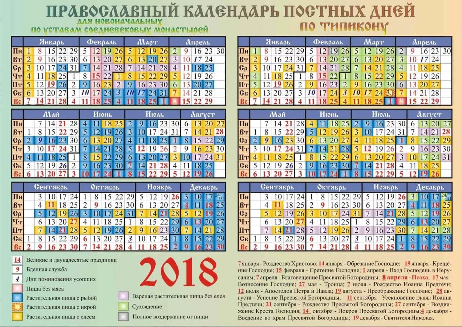 Постные дни в марте 2024 года. Календарь православных праздников 2018. Церковные праздники в 2018 году. Церковные праздники в апреле 2018 года. Постные дни.