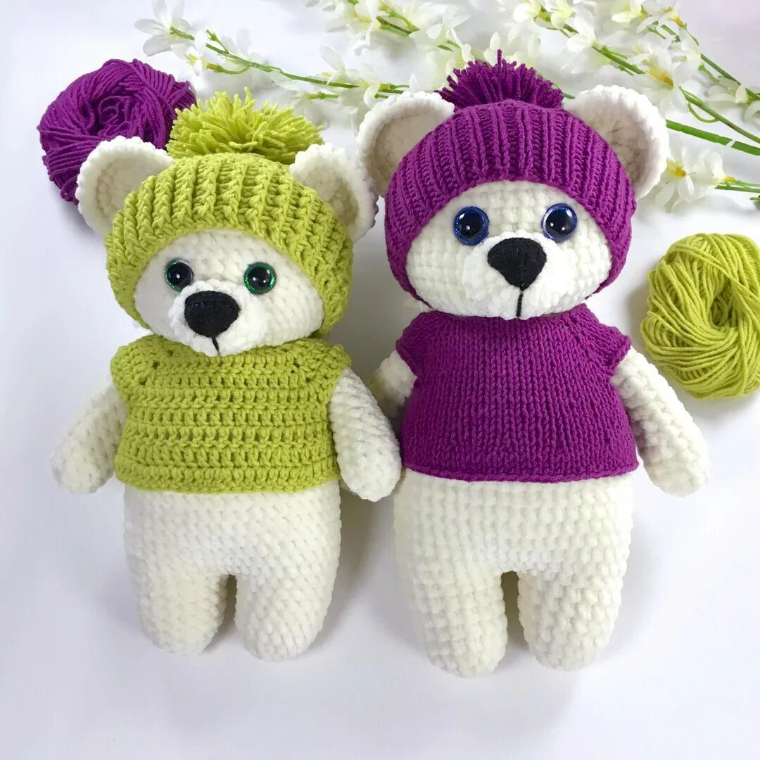 Шапочка для игрушки спицами. Mishka amigurumi мишка. вязаная шапка для игрушки. вязаная одежда для мягких игрушек. вязаная шапка мишка.