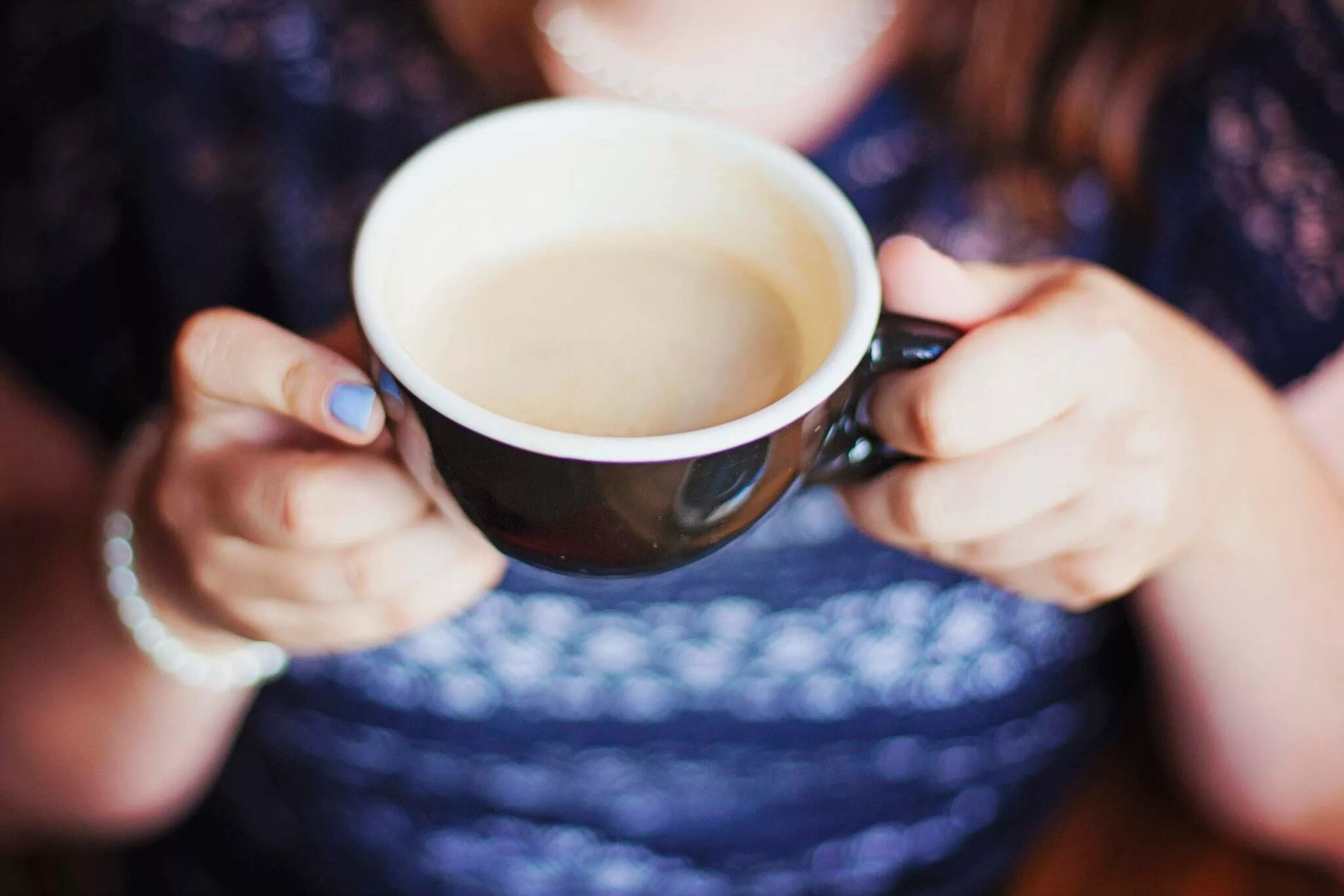 I m drinking coffee