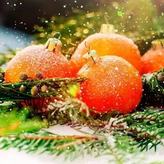Новогодний персик