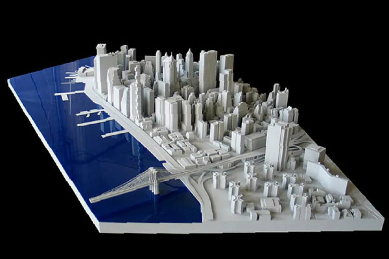 3d Printer model Architecture. Архитектурный макет. Объект моделирования. Трехмерная модель.