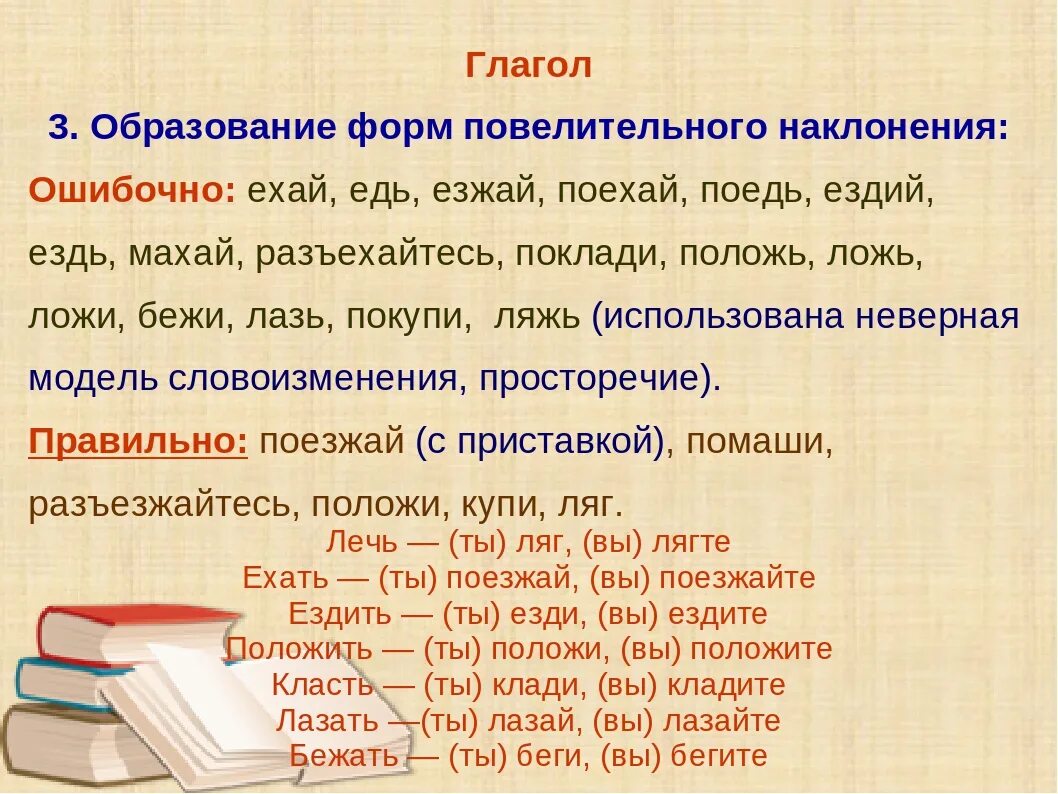 Слова гор глаголы. Форма слова. Ехать повелительное наклонение. Наклонение глагола. Формы глагола езжай.