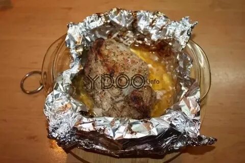 Как запечь кусок мяса в фольге