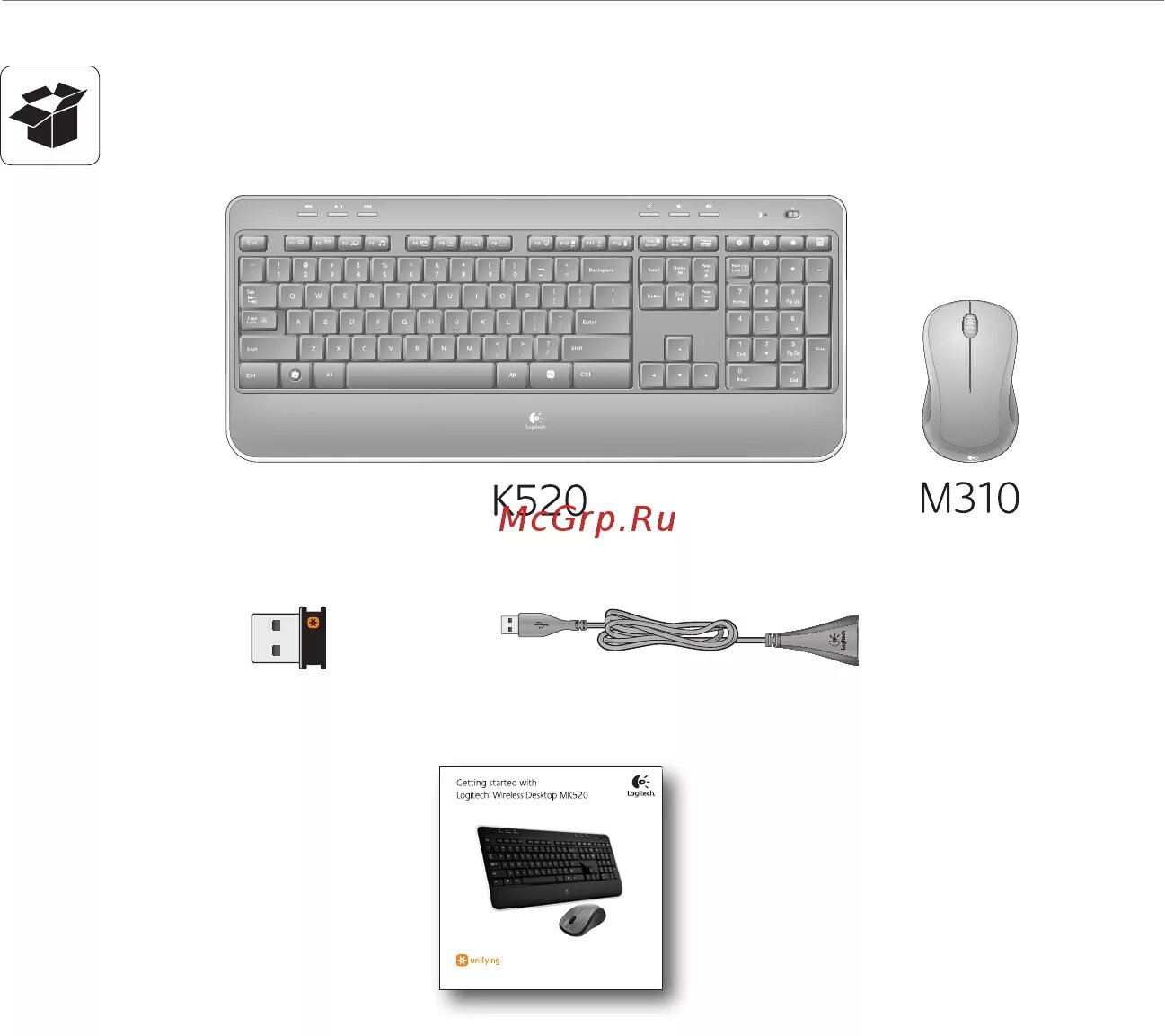 Беспроводная клавиатура logitech как подключить к компьютеру. Logitech k520. wireless keyboard user manual инструкция на русском.