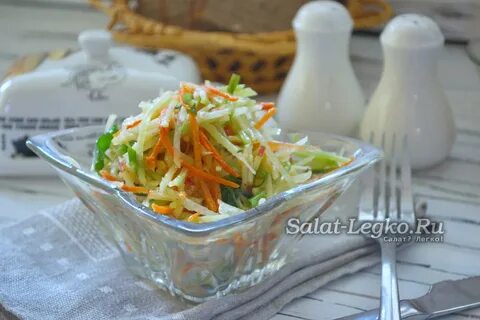 Салат из редьки с огурцами и морковью