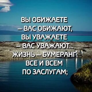 Цитаты со смыслом бумеранг