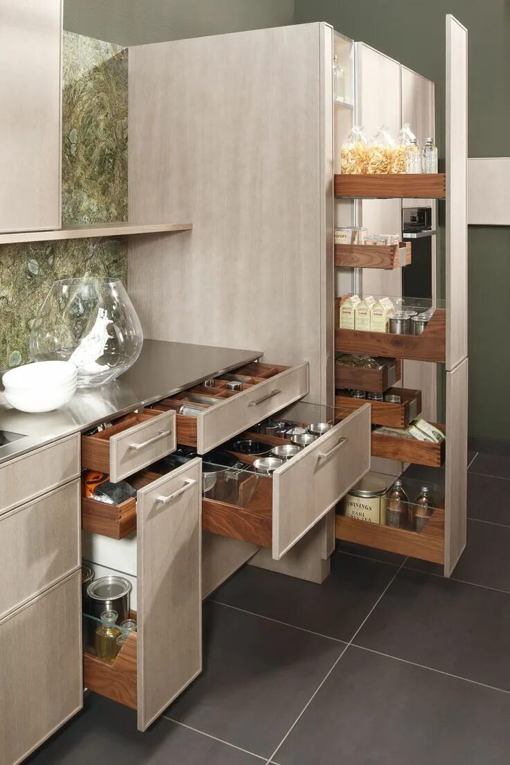 Kitchen drawers, Kitchen storage, Kitchen design