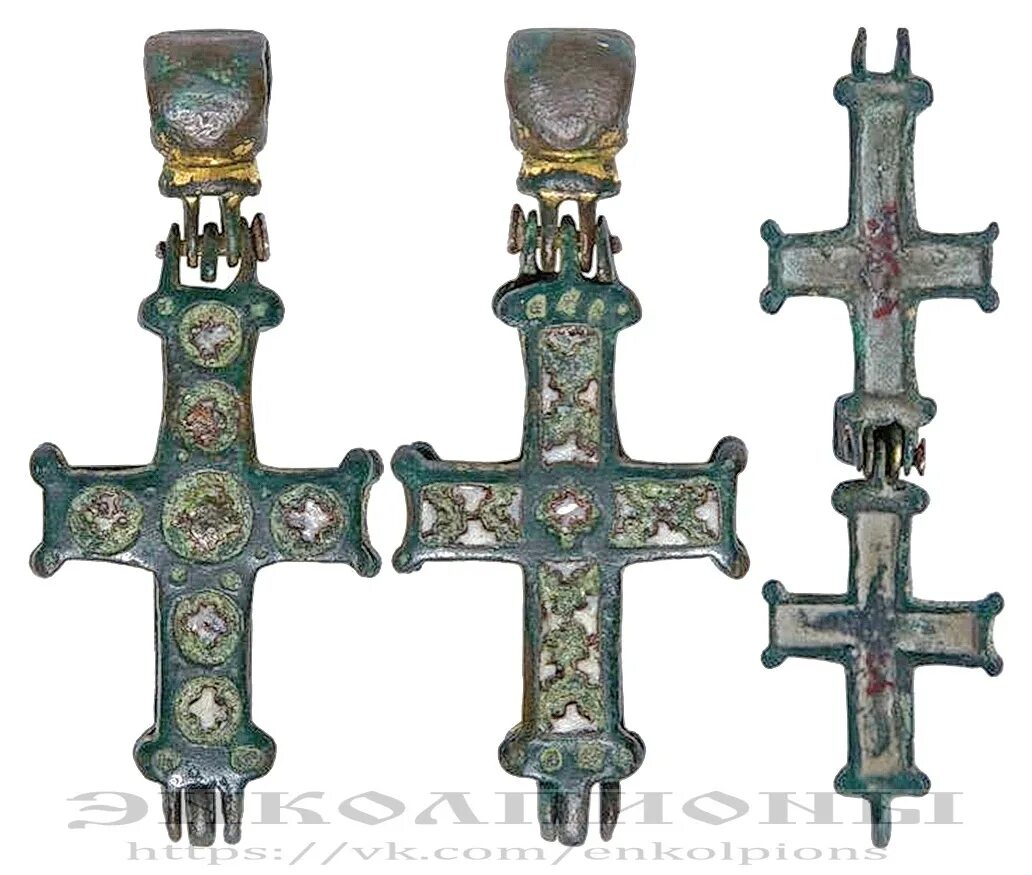 Крест энколпион 12 век. Серебряный энколпион 10-11 века. Кресты энколпионы древней Руси. Крест энколпион серебро.