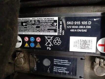 Volkswagen touran аккумулятор