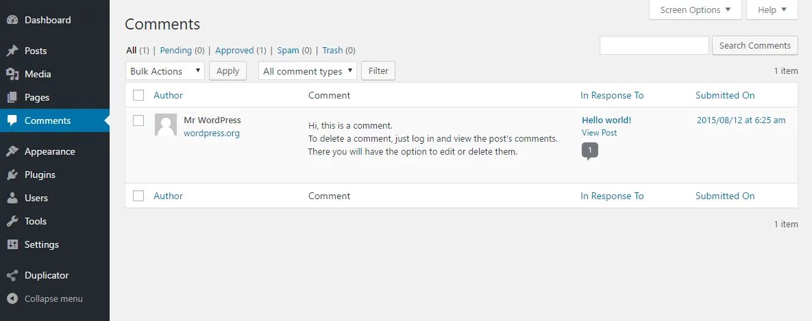 Comments org