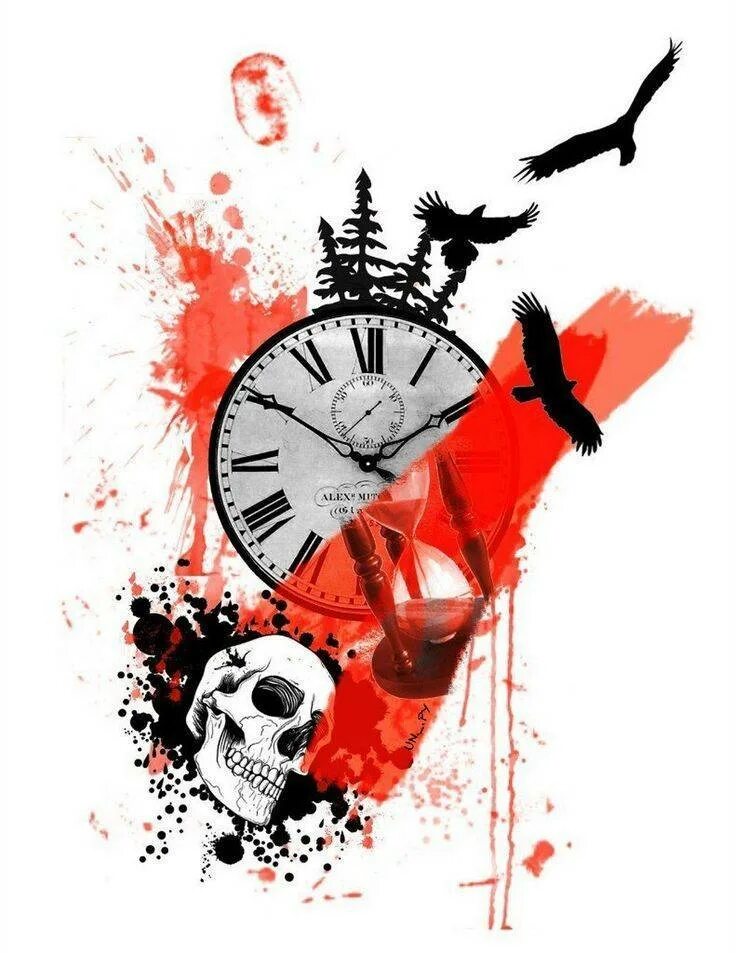 Трэш полька часы эскиз. Часы в стиле графика. Черные часы, эскиз. Треш часы. Трэш полька тату часы.