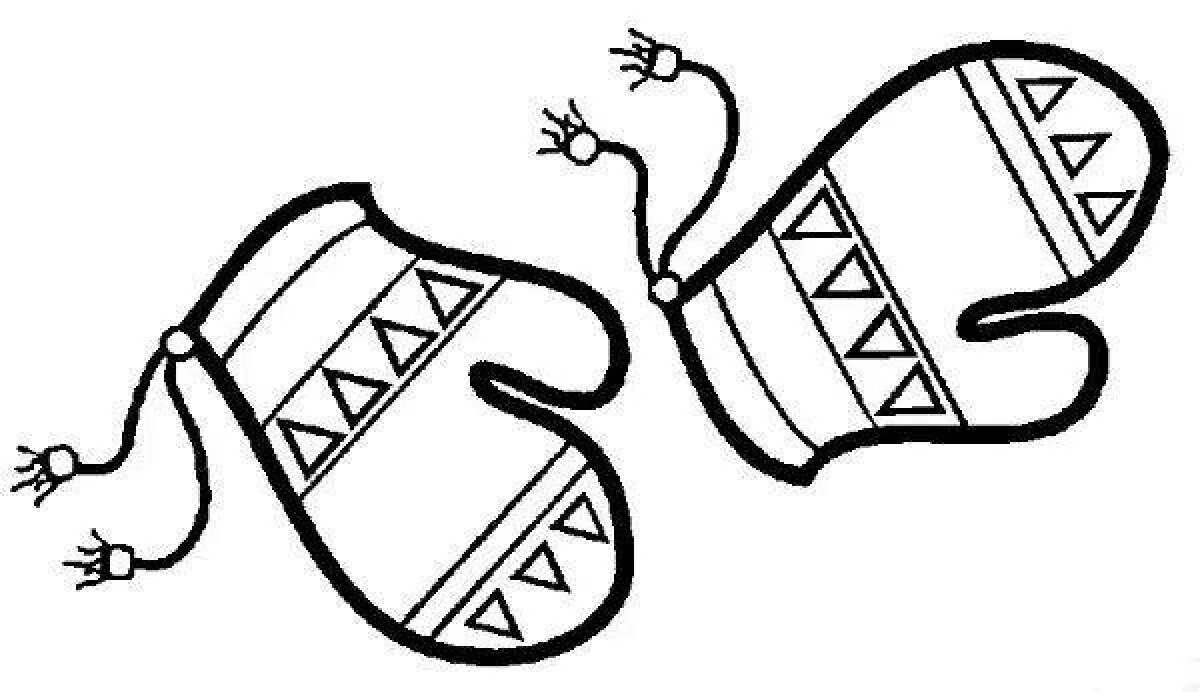 Перчатки раскраска. Раскраска. Рукавички раскраска. Варежки раскраска. Рукавичка раскраска для детей.