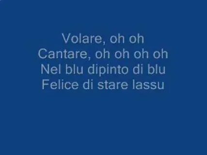 Volare cantare